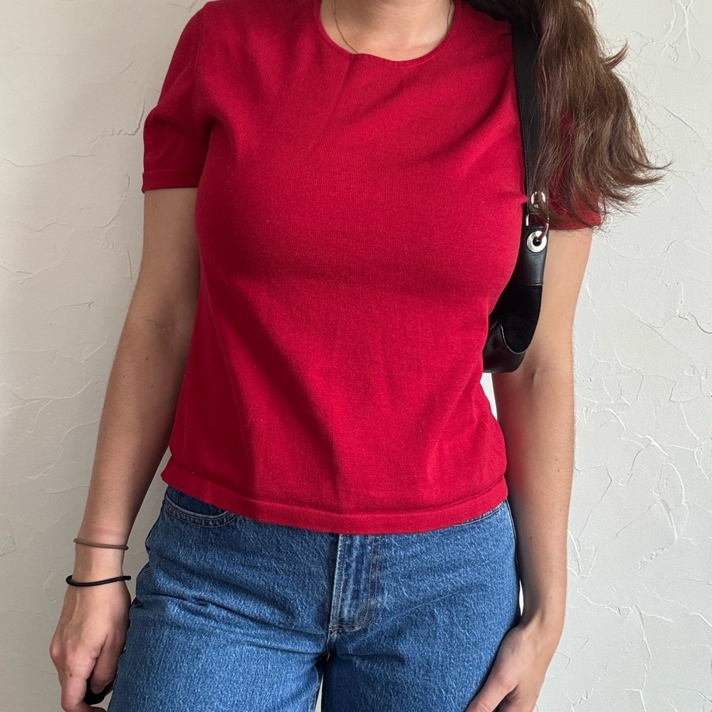 🍒 Vintage OSCAR by Oscar de la Renta Knit Tee 🍒